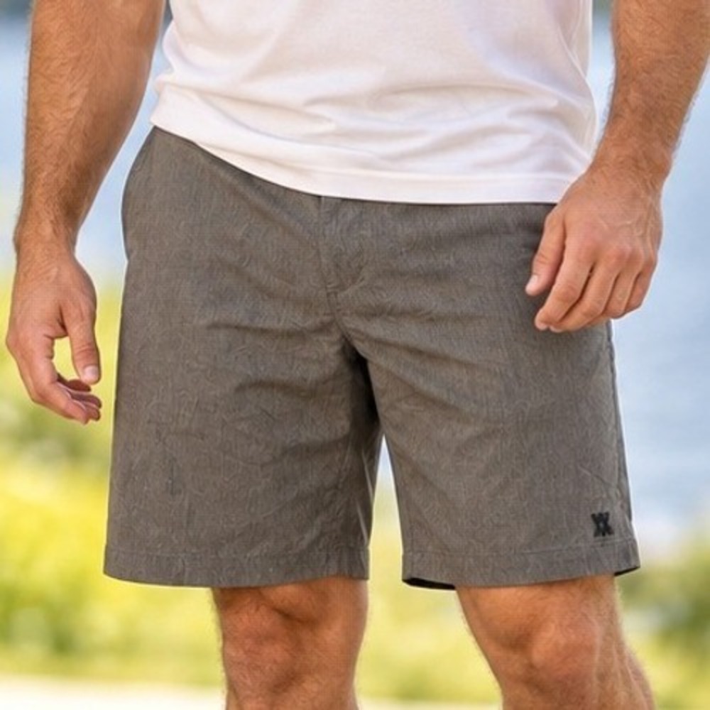 Dixxon Mens 42 Live Fast Forever Hybrid Shorts Gray Stretch Performance Pockets